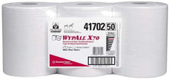 WypAll - X70 Dry Shop Towel/Industrial Wipes - Center Pull, 13-3/8" x 9-3/4" Sheet Size, White - Americas Industrial Supply