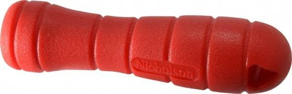 Nicholson - 4-3/4" Long, Screw On, Plastic File Handle - For Use with 10, 12 & 14" Files - Americas Industrial Supply