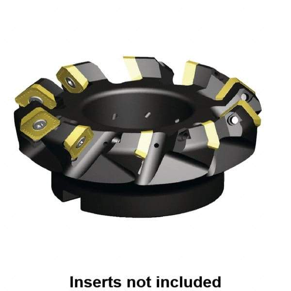 Kennametal - 10" Cut Diam, 2-1/2" Arbor Hole, 9.58mm Max Depth of Cut, 45° Indexable Chamfer & Angle Face Mill - 18 Inserts, SE.W 634... Insert, Right Hand Cut, 18 Flutes, Series KSSM - Americas Industrial Supply