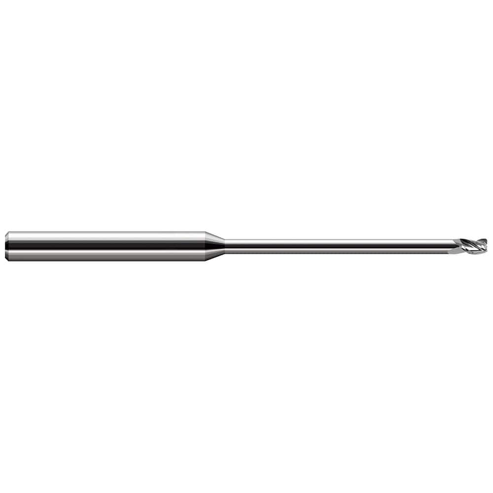 Harvey Tool - Corner Radius & Corner Chamfer End Mills; Mill Diameter (Inch): 1/16 ; Mill Diameter (Decimal Inch): 0.0620 ; End Type: Corner Radius ; Corner Radius (Decimal Inch): 0.0100 ; Number of Flutes: 3 ; Material: Solid Carbide - Exact Industrial Supply