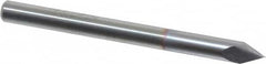 Accupro - 1/8" Diam 2 Flute Single End Solid Carbide Chamfer Mill - Americas Industrial Supply