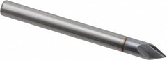 Accupro - 3/16" Diam 2 Flute Single End Solid Carbide Chamfer Mill - Americas Industrial Supply