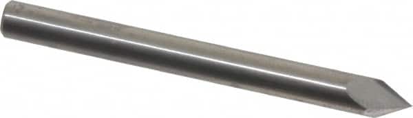 Accupro - 3/16" Diam 2 Flute Single End Solid Carbide Chamfer Mill - Americas Industrial Supply