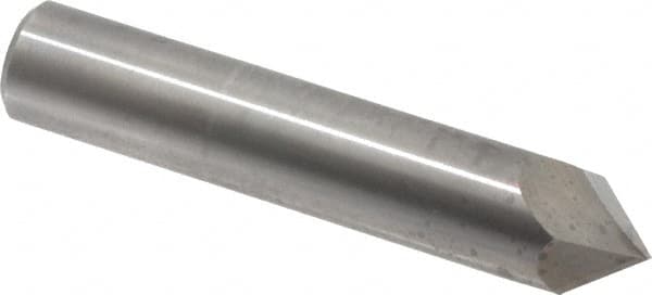 Accupro - 3/4" Diam 2 Flute Single End Solid Carbide Chamfer Mill - Americas Industrial Supply