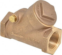 NIBCO - 1" Bronze Check Valve - Y-Pattern, FNPT x FNPT, 400 WOG - Americas Industrial Supply