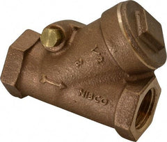 NIBCO - 1/2" Bronze Check Valve - Y-Pattern, FNPT x FNPT, 400 WOG - Americas Industrial Supply