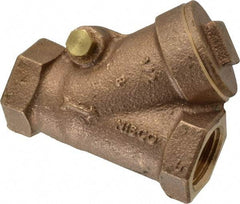 NIBCO - 1/2" Bronze Check Valve - Y-Pattern, FNPT x FNPT, 600 WOG - Americas Industrial Supply