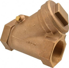 NIBCO - 2" Bronze Check Valve - Y-Pattern, FNPT x FNPT, 600 WOG - Americas Industrial Supply