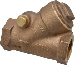 NIBCO - 3/4" Bronze Check Valve - Y-Pattern, FNPT x FNPT, 600 WOG - Americas Industrial Supply