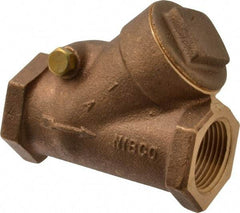 NIBCO - 1" Bronze Check Valve - Y-Pattern, FNPT x FNPT, 600 WOG - Americas Industrial Supply