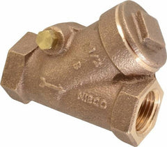 NIBCO - 1/2" Bronze Check Valve - Y-Pattern, FNPT x FNPT, 600 WOG - Americas Industrial Supply