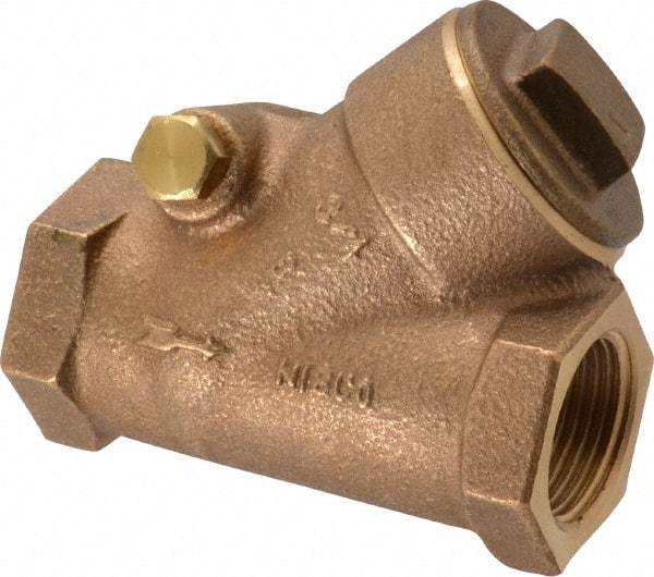 NIBCO - 3/4" Bronze Check Valve - Y-Pattern, FNPT x FNPT, 600 WOG - Americas Industrial Supply