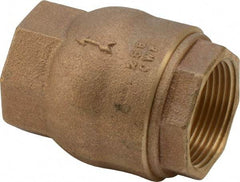 NIBCO - 1-1/4" Bronze Check Valve - Inline, FNPT x FNPT, 250 WOG - Americas Industrial Supply