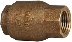 NIBCO - 1/2" Bronze Check Valve - Inline, FNPT x FNPT, 250 WOG - Americas Industrial Supply