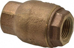 NIBCO - 3/8" Bronze Check Valve - Inline, FNPT x FNPT, 250 WOG - Americas Industrial Supply