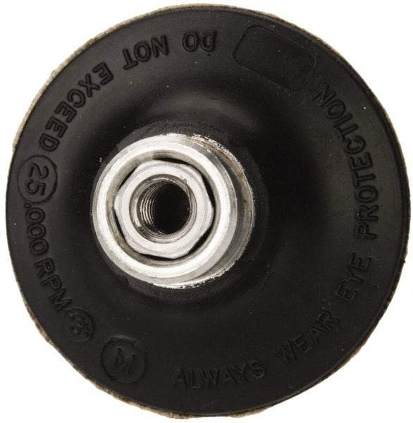 Standard Abrasives - 2" Diam Quick-Change Type R Disc Backing Pad - 1/4" Shank Diam, Medium Density, 25,000 RPM, Lockit Compatible - Americas Industrial Supply