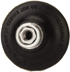 Standard Abrasives - 2" Diam Quick-Change Type R Disc Backing Pad - 1/4" Shank Diam, Medium Density, 25,000 RPM, Lockit Compatible - Americas Industrial Supply