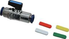 Miniature Manual Ball Valve: 3/8″ Pipe Tube OD x Tube OD