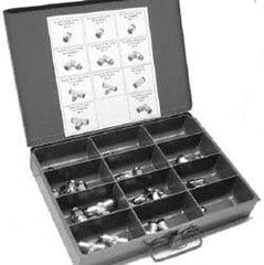 Alpha Technologies - 41 Piece, Push to Connect Fitting Kit - 1/4 to 1/2 NPT, 1/2" Tube - Americas Industrial Supply