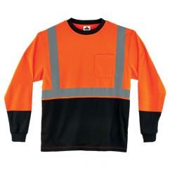 8291BK 5XL ORG/BLK LG SLV T-SHIRT - Americas Industrial Supply