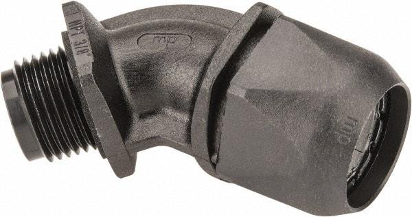 Murrplastik - 3/8" Trade, Nylon Compression Angled Liquidtight Conduit Connector - Noninsulated - Americas Industrial Supply