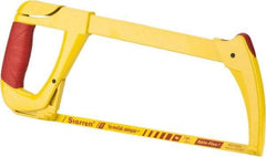 Starrett - 12" Hacksaw Frame - 4-3/8" Throat Depth, Rubber Covered D-Style Handle - Americas Industrial Supply