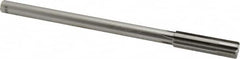 Made in USA - 0.535" Carbide-Tipped 6 Flute Chucking Reamer - Straight Flute, 7/16" Straight Shank, 2" Flute Length, 8" OAL - Americas Industrial Supply