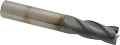 Niagara Cutter - 3/8", 4 Flute, Single End, Solid Carbide, 0.02" Corner Radius End Mill - 2-1/2" OAL, 30° Helix, Right Hand Flute, 7/8" LOC, Right Hand Cut - Americas Industrial Supply