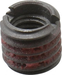 E-Z LOK - M5x0.80 Internal, M8x1.25 External, Metric Coarse, 7.5mm Insert Length, Self-Lock Standard Wall Thread Locking Inserts - Carbon Steel, Smooth/Rolled Finish, Grade C12L14, Use Tool 500-1 - Americas Industrial Supply