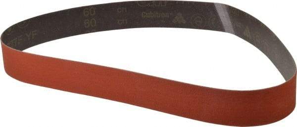 3M - 2" Wide x 48" OAL, 60 Grit, Ceramic Abrasive Belt - Ceramic, Medium, Coated, YF Weighted Cloth Backing, Wet/Dry, Series 777F - Americas Industrial Supply