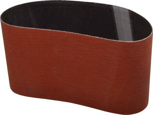 3M - 3" Wide x 10-11/16" OAL, 120 Grit, Ceramic Abrasive Belt - Ceramic, Fine, Coated, Y Weighted Cloth Backing, Wet/Dry, Series 777F - Americas Industrial Supply