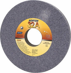 Norton - 12" Diam x 3" Hole x 1-1/2" Thick, H Hardness, 46 Grit Surface Grinding Wheel - Aluminum Oxide, Type 1, Coarse Grade, 2,070 Max RPM, Vitrified Bond, No Recess - Americas Industrial Supply