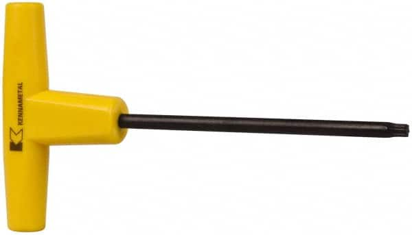 Kennametal - T25 Torx Drive, T Handle Driver for Indexable Slotting Cutter - Compatible with Cartridge Screws - Americas Industrial Supply