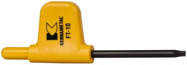 Kennametal - T10 Torx Drive, Flag Handle Driver for Indexable Tools - Americas Industrial Supply