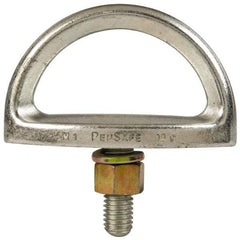 Miller - 1-1/4" Eye Length, Fixed D-Bolt Anchor - Steel - Americas Industrial Supply