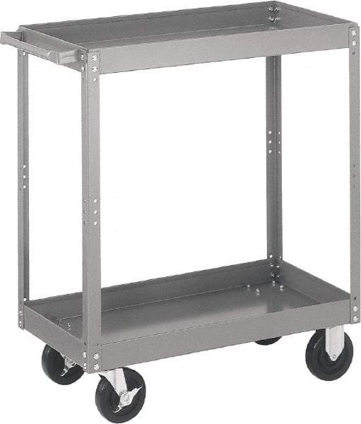 Quantum Storage - 1,000 Lb Capacity, 36" Wide x 18" Long x 35" High Standard Utility Cart - 3 Shelf, Steel - Americas Industrial Supply