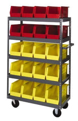 Quantum Storage - 1,000 Lb Capacity, 36" Wide x 18" Long x 57" High Shelf Cart - 5 Shelf, Steel - Americas Industrial Supply