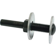 Dynabrade - 1/4" Max Diam, Abrasive Disc Mandrel - 1/4" Shank Diam - Americas Industrial Supply
