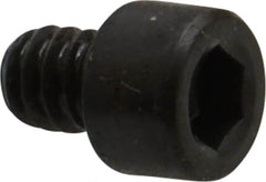Made in USA - #10-24 UNC Hex Socket Drive, Socket Cap Screw - Alloy Steel, Black Oxide Finish, Fully Threaded, 1/4" Length Under Head - Americas Industrial Supply