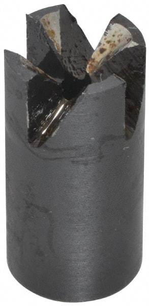 Made in USA - 90° Included Angle, 5/16-24" Hole Thread, Chamfer Edge, High Speed Steel, Outer Tube Edge Finishing Cutter - 1/2" Cutter Head Outside Diam, 1/4" Max Workpiece, 1" Long, 3/64" Threaded Hole Diam - Americas Industrial Supply