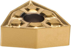 Iscar - WNMG3-1 TF Grade IC507 Carbide Turning Insert - TiCN/TiN Finish, 80° Trigon, 3/8" Inscr Circle, 5/32" Thick, 1/64" Corner Radius - Americas Industrial Supply
