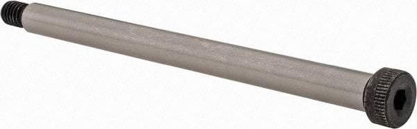 Value Collection - 3/8" Shoulder Diam x 5" Shoulder Length, 5/16-18 UNC, Hex Socket Shoulder Screw - 4140 Alloy Steel, Uncoated, 1/4" Head Height x 9/16" Head Diam - Americas Industrial Supply