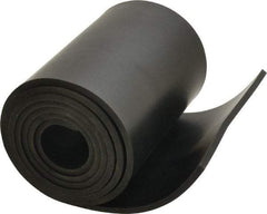 Made in USA - 3/16" Thick x 6" Wide x 60" Long, Buna-N Rubber Strip - Stock Length, 40 Shore A Durometer, 800 to 1,000 psi Tensile Strength, -20 to 170°F, Black - Americas Industrial Supply