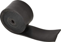 Made in USA - 1/8" Thick x 2" Wide x 60" Long, Neoprene Rubber Strip - Stock Length, 40 Shore A Durometer, 1,000 to 1,200 psi Tensile Strength, -40 to 212°F, Black - Americas Industrial Supply