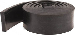 Made in USA - 3/8" Thick x 2" Wide x 60" Long, Neoprene Rubber Strip - Stock Length, 40 Shore A Durometer, 1,000 to 1,200 psi Tensile Strength, -40 to 212°F, Black - Americas Industrial Supply