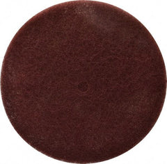 3M - 8" Very Fine Grade Aluminum Oxide Deburring Disc - 1/2" Center Hole, Arbor Connection, Maroon, 3,000 Max RPM - Americas Industrial Supply