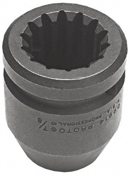 Proto - #5 Spline Drive, 2-1/4" Socket, Impact Socket - 6 Points, 4-3/16" OAL - Americas Industrial Supply