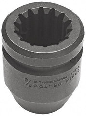 Proto - #5 Spline Drive, 2-1/4" Socket, Impact Socket - 6 Points, 4-3/16" OAL - Americas Industrial Supply