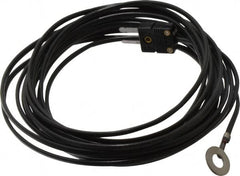 Thermo Electric - 0 to 221°F, J Surface, Thermocouple Probe - 25 Ft. Cable Length, Mini Connector, 15 Sec Response Time - Americas Industrial Supply