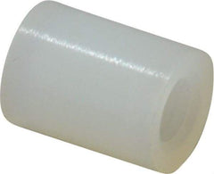 Electro Hardware - 0.089" ID x 3/16" OD, #2 Screw, Grade 101 Nylon Female Unthreaded Circuit Board Spacer - Round Body, Uncoated, 1/4" OAL - Americas Industrial Supply